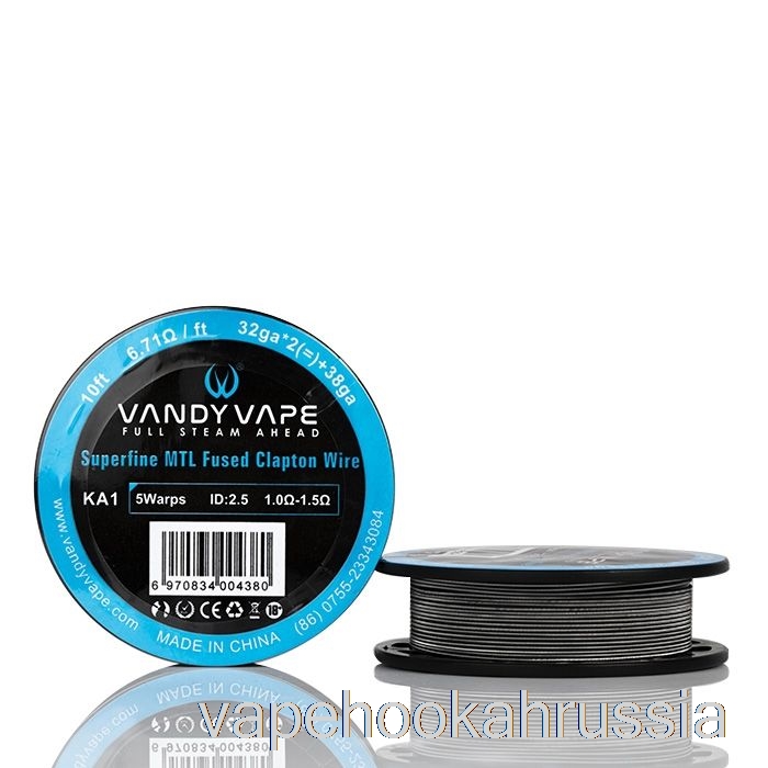 Vape Russia Vandy Vape Superfine MTL катушки с проводом — 10 футов, 6,71 Ом, сплавленный провод A1 с клэптоном